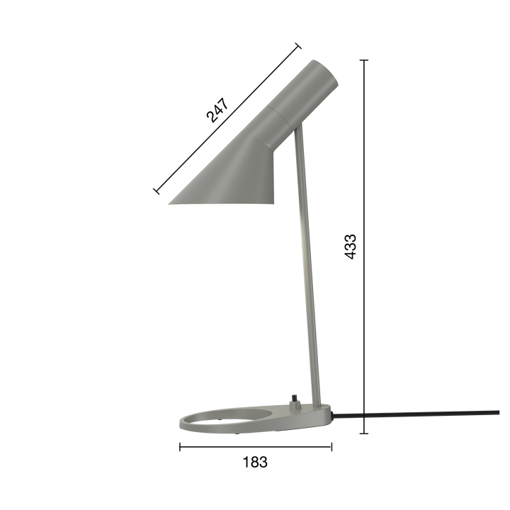 AJ MINI bordslampa, Warm grey Louis Poulsen