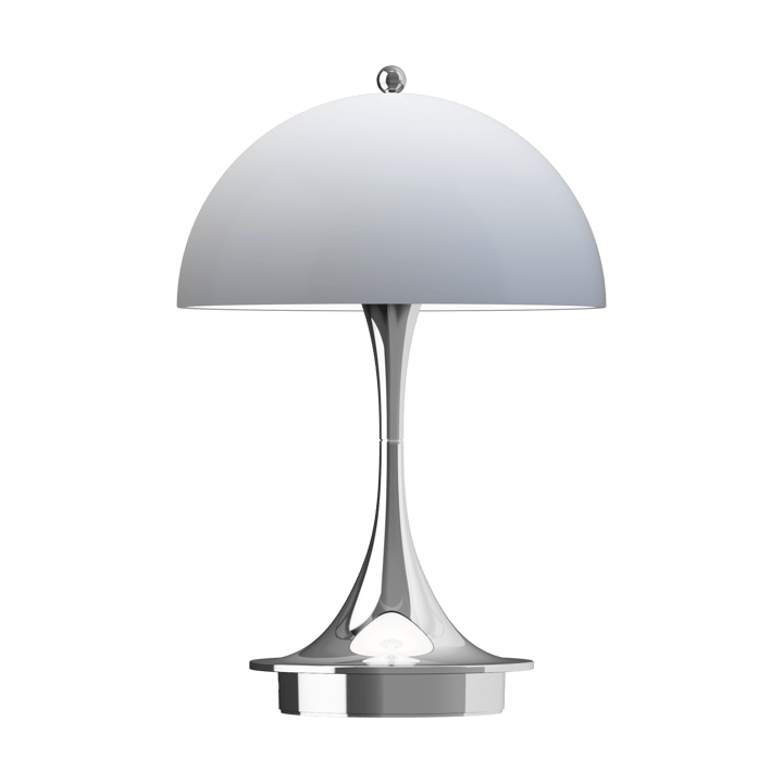 Panthella 160 Portable v3 bordslampa - Chrome opal grey - Louis Poulsen