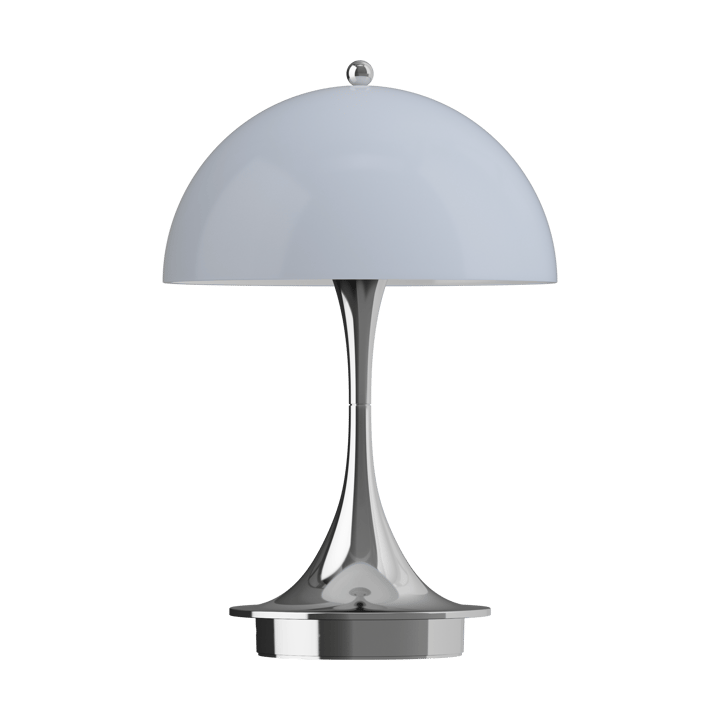 Panthella 160 Portable v3 bordslampa, Chrome opal grey Louis Poulsen