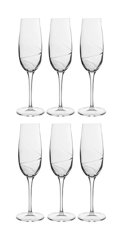 Aero champagneglas 6-pack - 23,5 cl - Luigi Bormioli