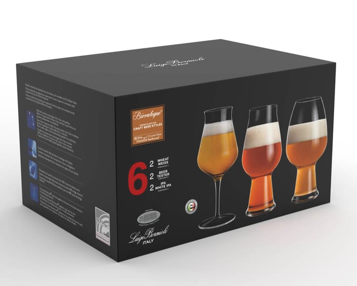 Birrateque Ölglas-set 3x2-pack - 78 cl - Luigi Bormioli