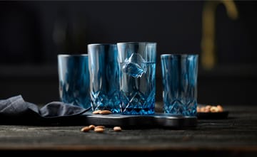 Sorrento highball glas 38 cl 4-pack - Blue - Lyngby Glas