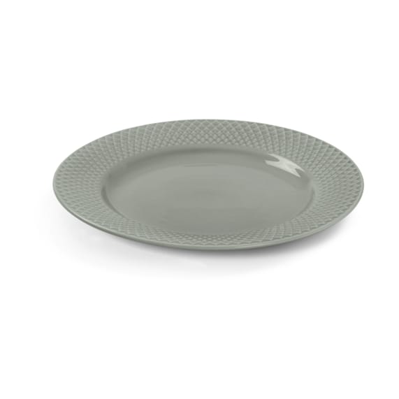 Rhombe Earth lunchtallrik Ø21 cm - Moss - Lyngby Porcelæn