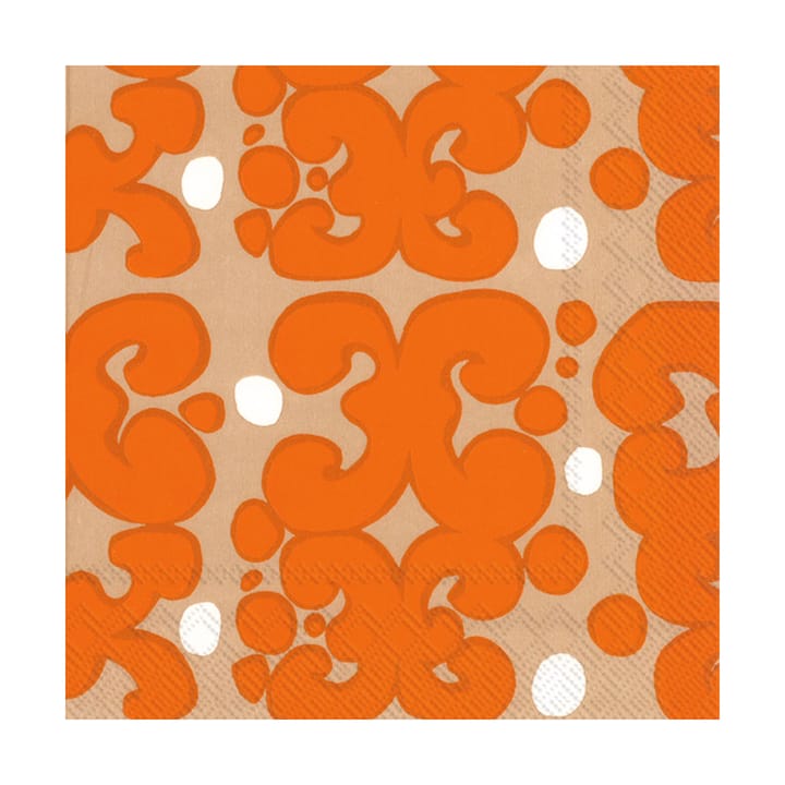 Keidas servett 33x33 cm 20-pack, Orange Marimekko