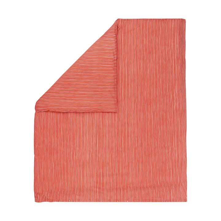 Piccolo påslakan 240x220 cm - Warm orange-pink - Marimekko