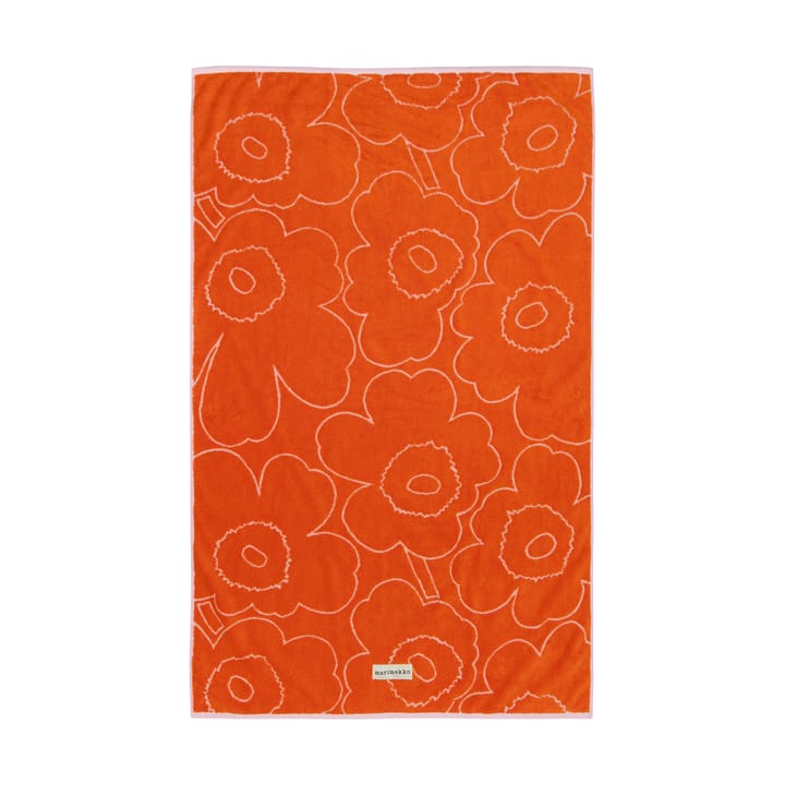 Piirto Unikko badhandduk 100x160 cm - Burnt orange-pink - Marimekko