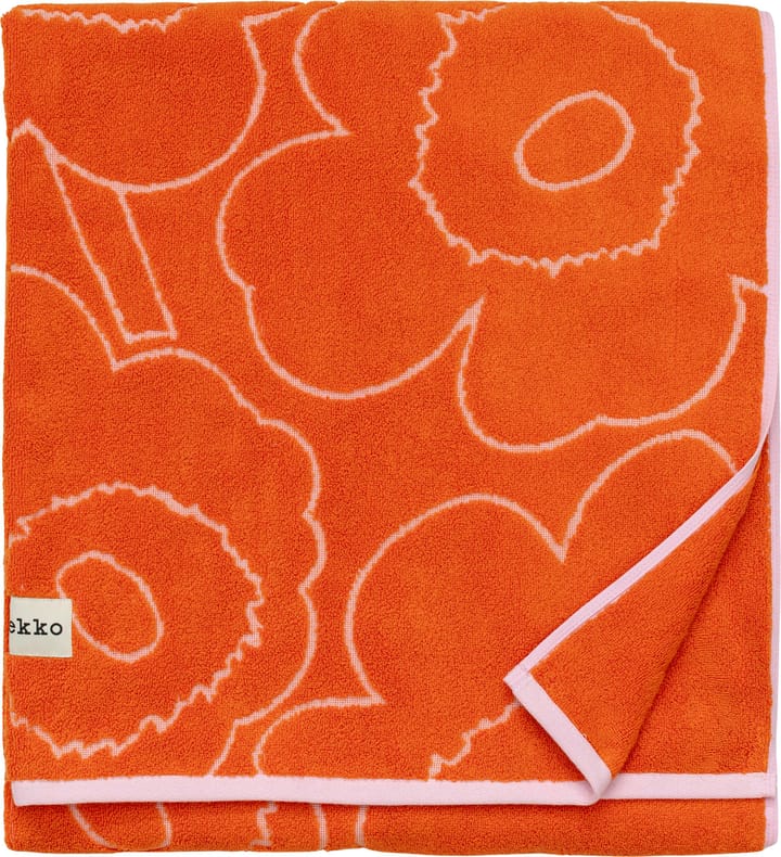 Piirto Unikko badhandduk 100x160 cm - Burnt orange-pink - Marimekko