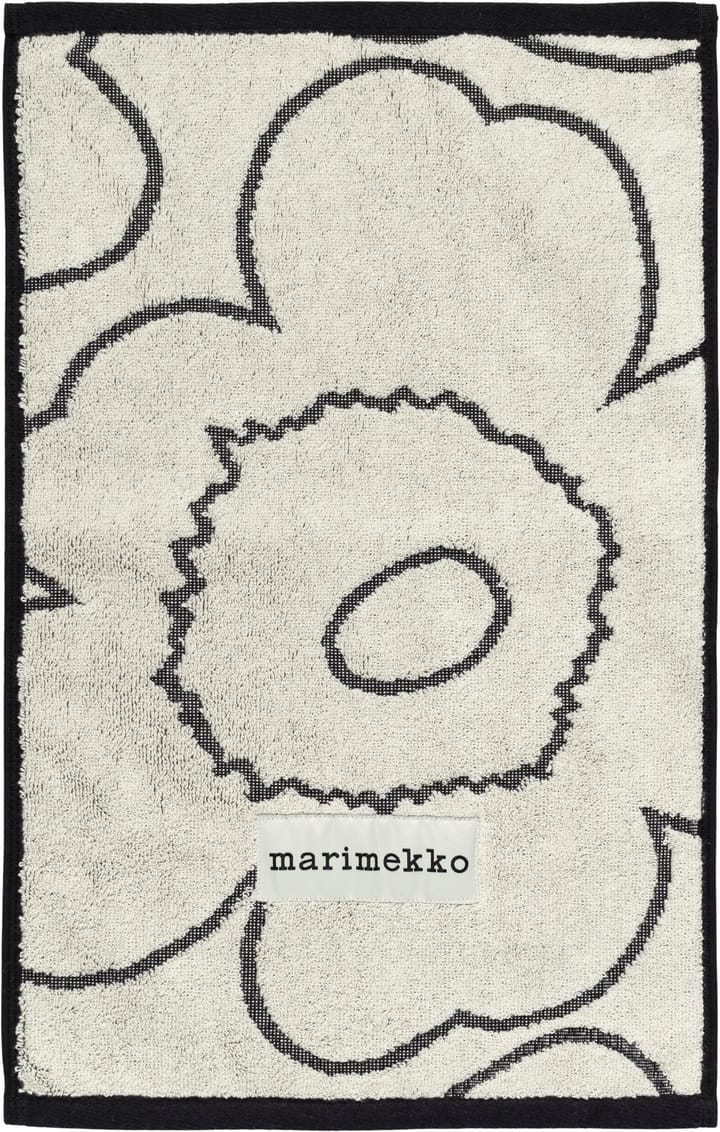 Piirto Unikko gästhandduk 30x50 cm - Ivory-black - Marimekko