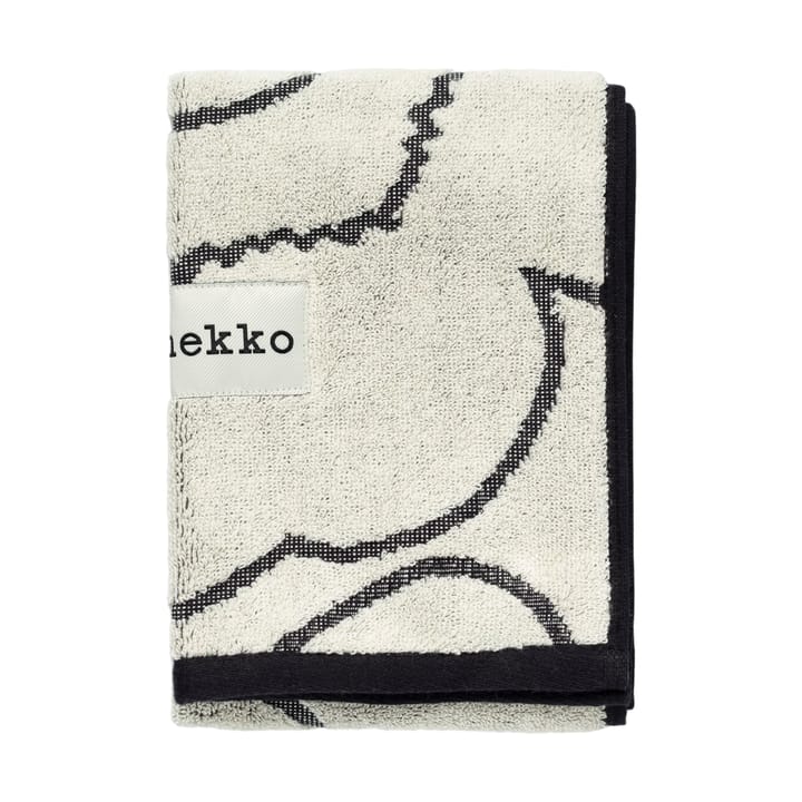 Piirto Unikko gästhandduk 30x50 cm, Ivory-black Marimekko