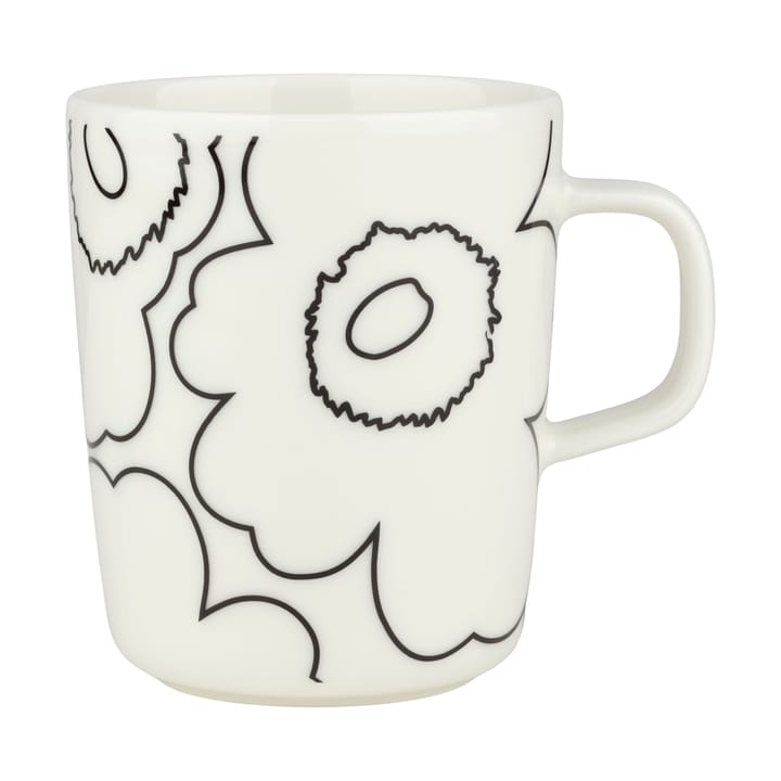 Piirto Unikko Oivo mugg 2,5 dl - White-black - Marimekko