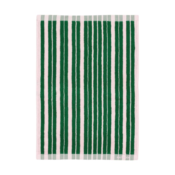 Raide handduk 50x70 cm, Green-light pink Marimekko