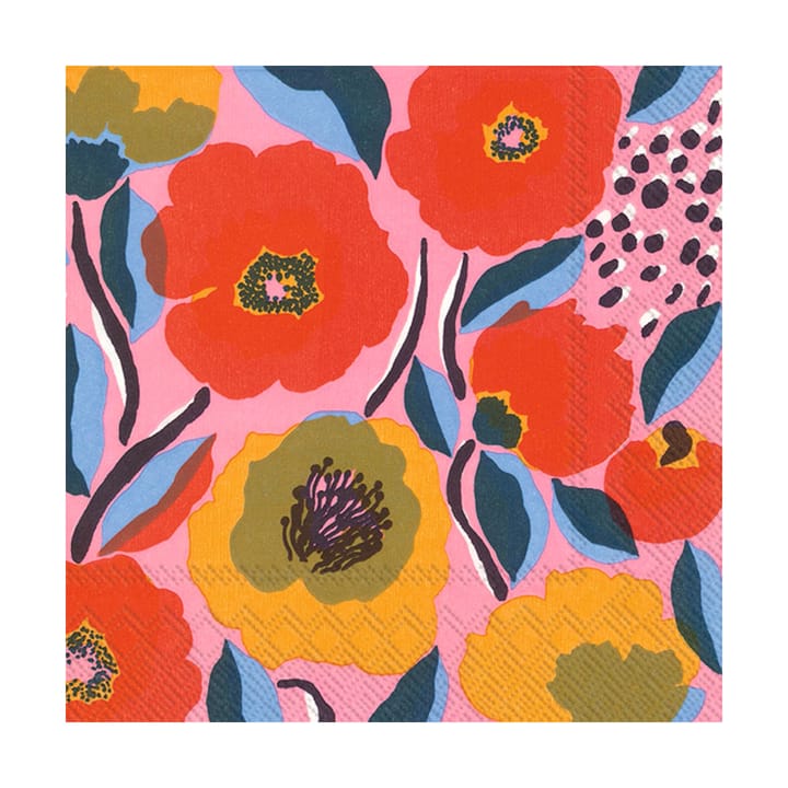 Rosarium servett 33x33 cm 20-pack, Rose Marimekko