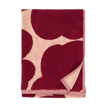 Unikko handduk 50x70 cm - Pink-dark cherry - Marimekko