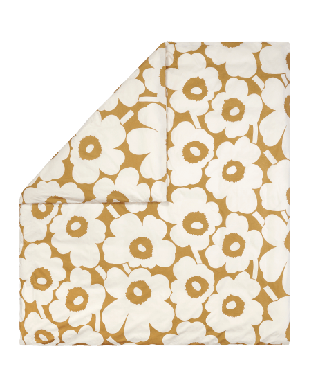 Unikko påslakan 210x210 cm - Vit-beige - Marimekko