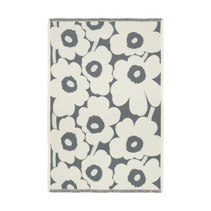 Unikko pläd 150x220 cm, Off white-charcoal-sand Marimekko