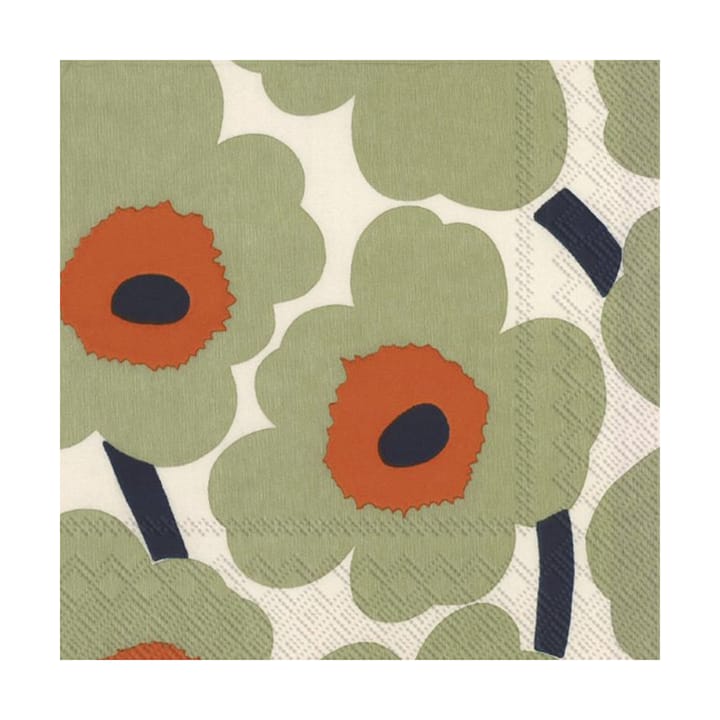 Unikko servett 33x33 cm 20-pack - Cream-orange - Marimekko