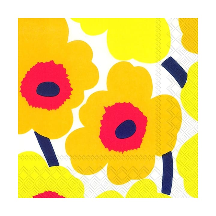 Unikko servett 33x33 cm 20-pack - Mörk gul - Marimekko