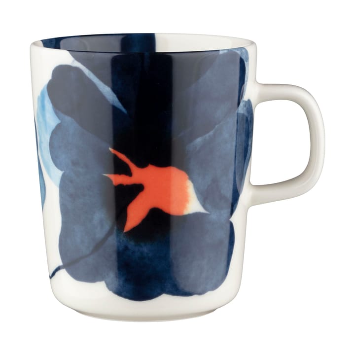 Valssi mugg 25 cl - White-dark blue-orange - Marimekko