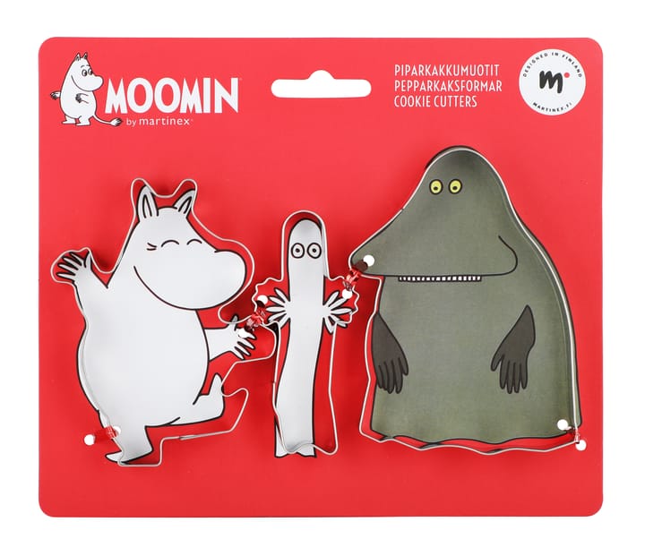 Mumin mumintroll Pepparkaksformar 3-pack - Grå - Martinex