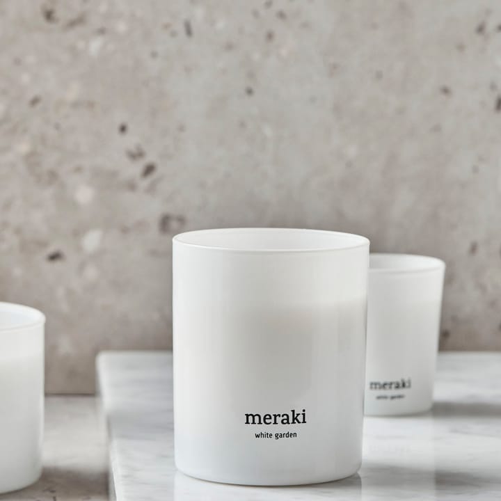 Meraki doftljus, 35 timmar, White garden Meraki