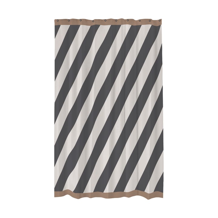 Diagonal duschdraperi 150x200 cm - Dark grey - Mette Ditmer