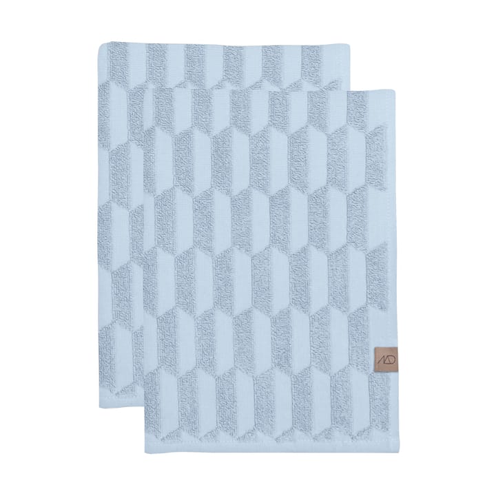 Geo gästhandduk 2-pack - Light Blue - Mette Ditmer