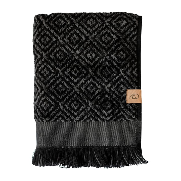 Morocco handduk 50x90 cm - Black-grey - Mette Ditmer