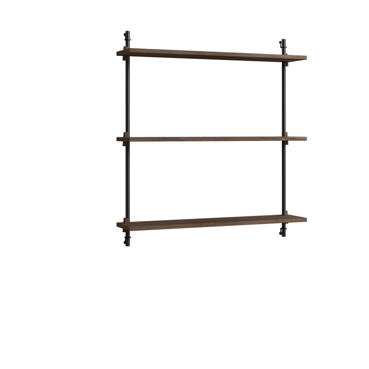 Moebe wall shelving ws.85.1 - Rökt ek-svart - MOEBE