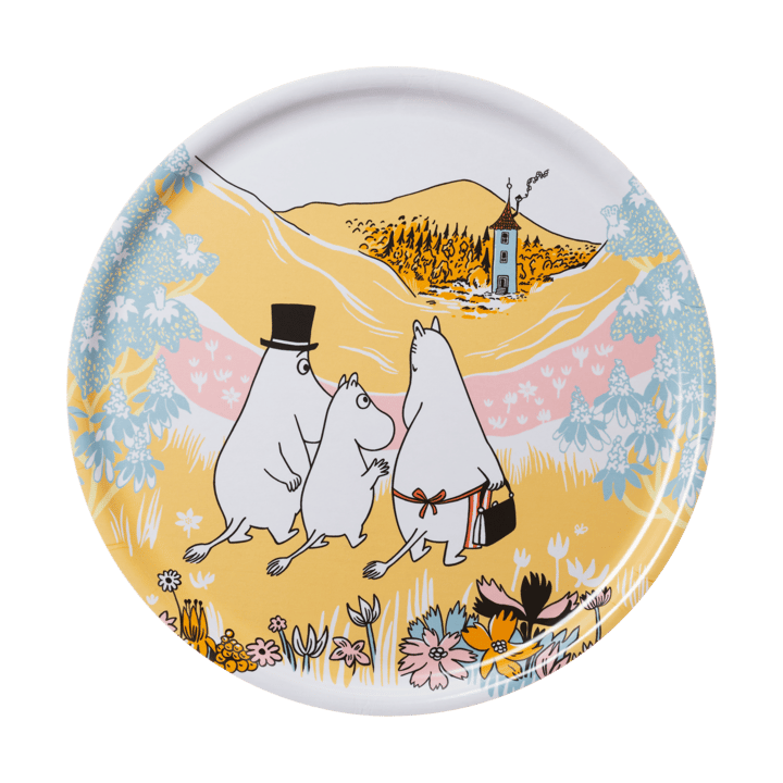 Familjemys mumin bricka - Ø35 cm - Moomin Arabia