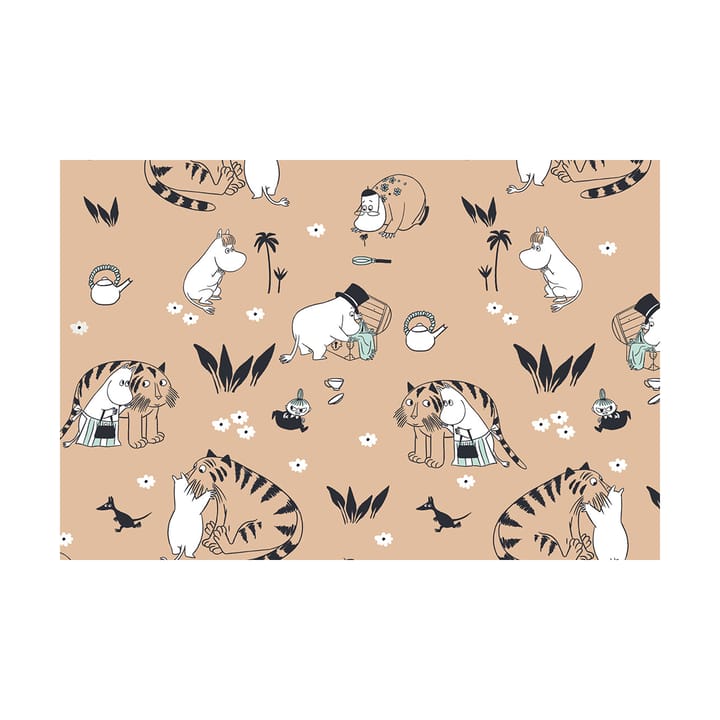 Mumin bäddset 150x210 cm, Muminfamiljen beige Moomin Arabia