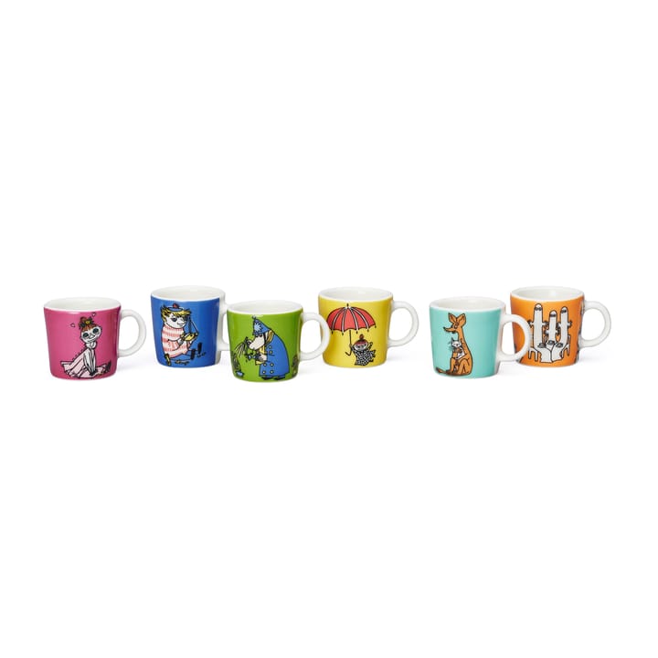 Mumin minimuggar 6-pack Tredje classic - Multi - Moomin Arabia