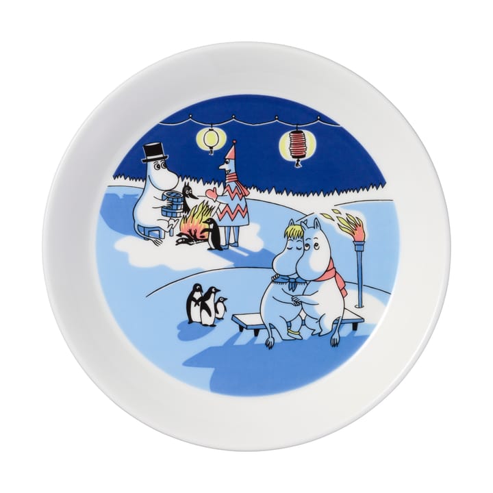 Mumin tallrik Segling & Vinterbrasa 2 delar, 19 cm Moomin Arabia