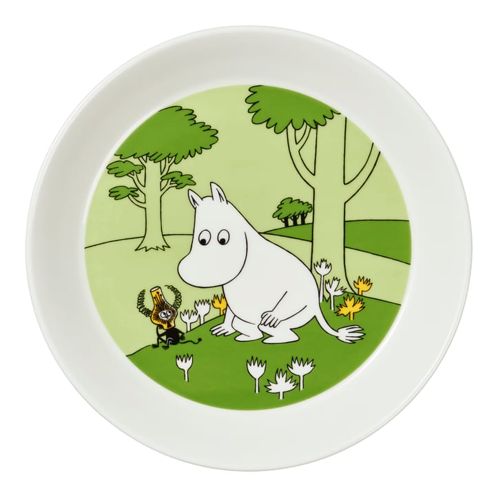 Mumintrollet tallrik - Gräsgrön - Moomin Arabia