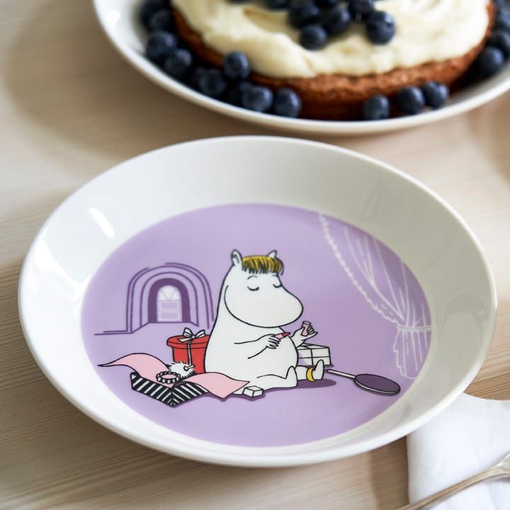 Snorkfröken lila Mumintallrik, Lila Moomin Arabia