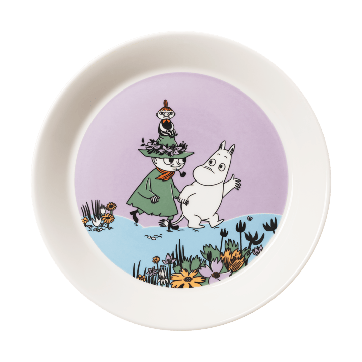 Vänner för alltid mumintallrik - Ø19,5 cm - Moomin Arabia