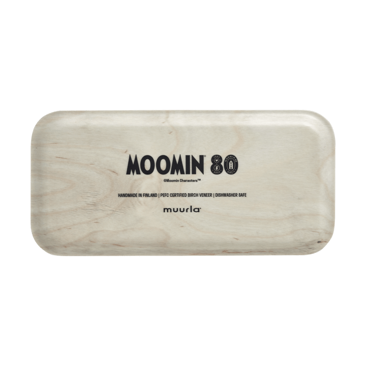 Mumin 80 bricka 13x27 cm, Vit Muurla