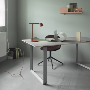 70/70 matbord 170x85 cm - Solid oak-Grey - Muuto