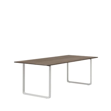 70/70 matbord 225x90 cm - Solid smoked oak-Grey - Muuto