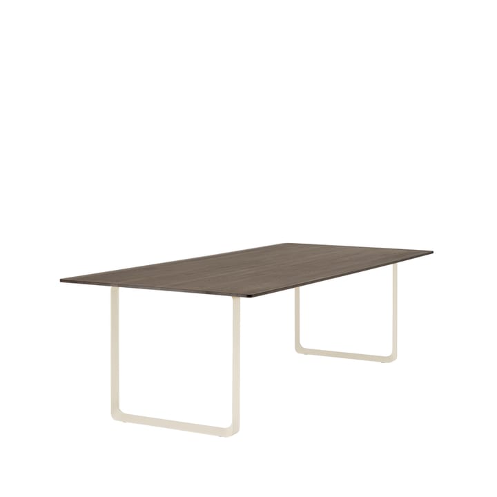 70/70 matbord 255x108 cm, Solid smoked oak-Sand Muuto