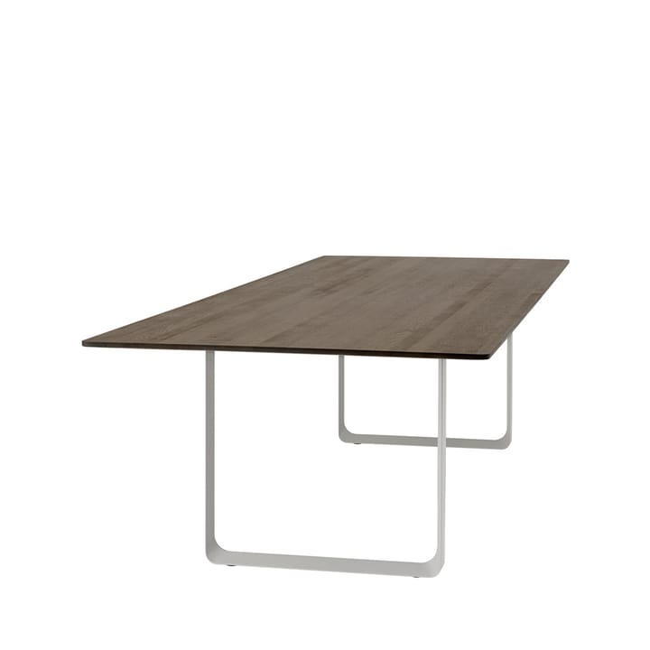 70/70 matbord 295x108 cm, Solid smoked oak-Grey Muuto