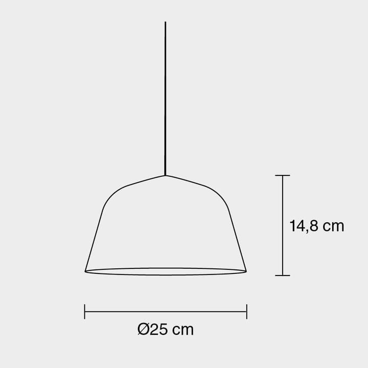 Ambit taklampa Ø25 cm - vit - Muuto