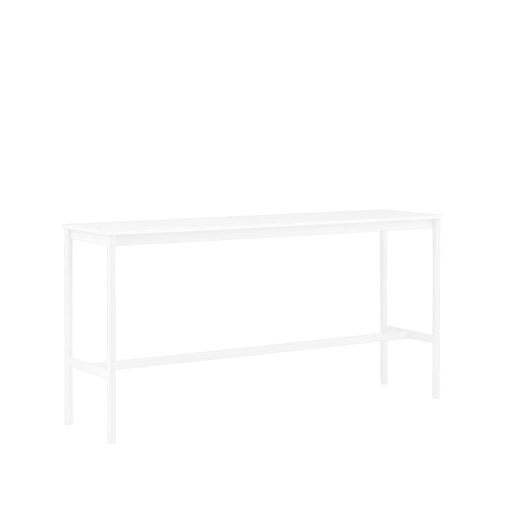 Base High barbord, white laminate-vitt stativ-abskant-b50 l190 h95 Muuto