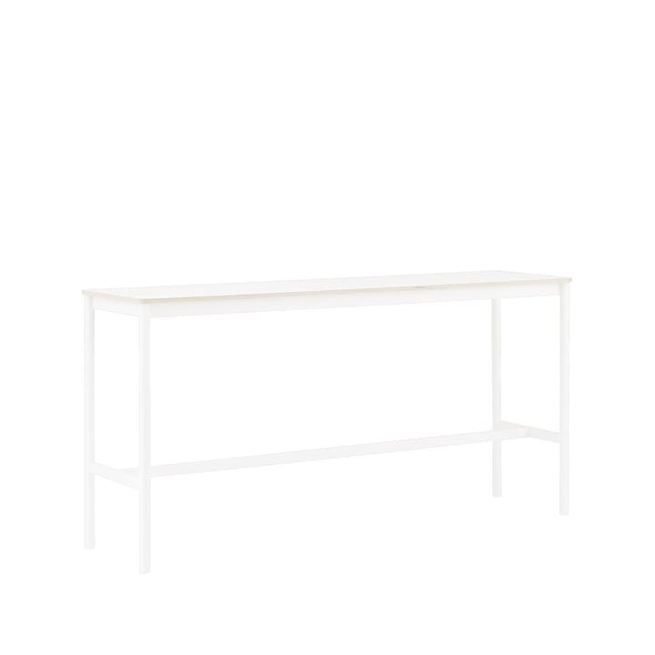 Base High barbord, white laminate, vitt stativ, plywoodkant, b50 l190 h95 Muuto