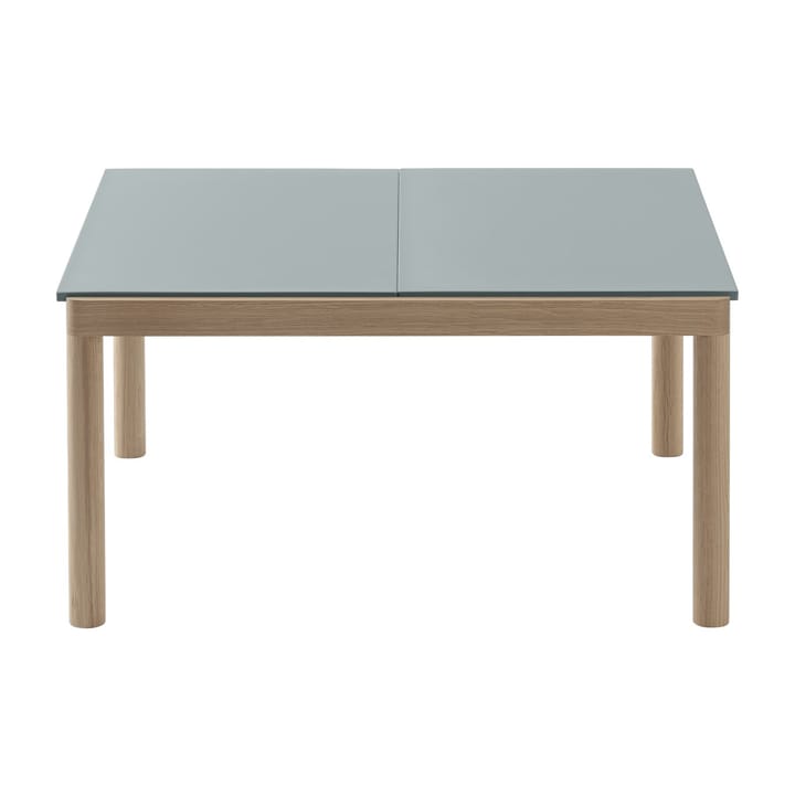 Couple 2 Plain soffbord 80x84x40 cm, Pale blue-oak Muuto