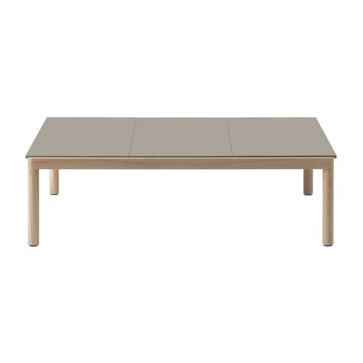 Couple 3 Plain soffbord 120x84x35 cm, Taupe-oak Muuto