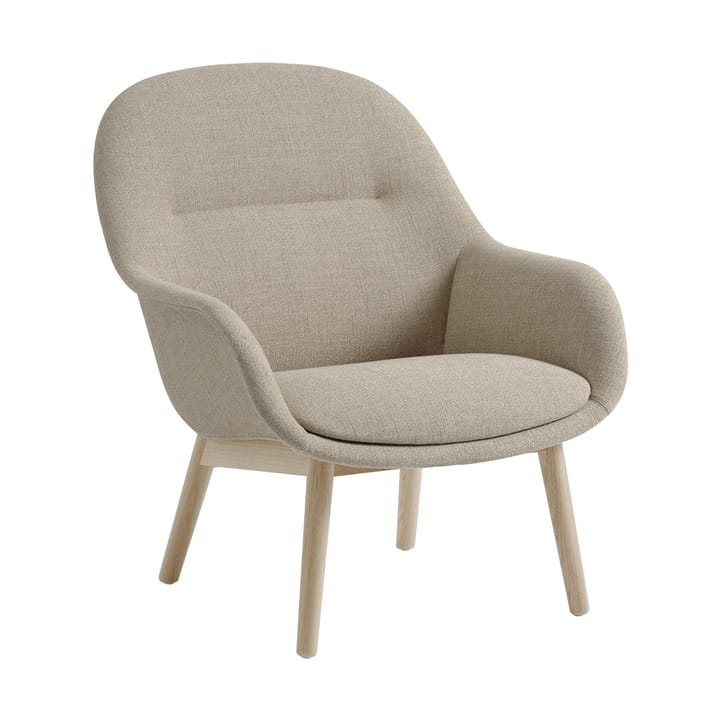 Fiber Lounge fåtölj med ekben - Ecriture 240-grey - Muuto