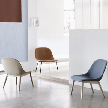 Fiber Lounge stol med ekben - Steelcut trio 236 - Muuto