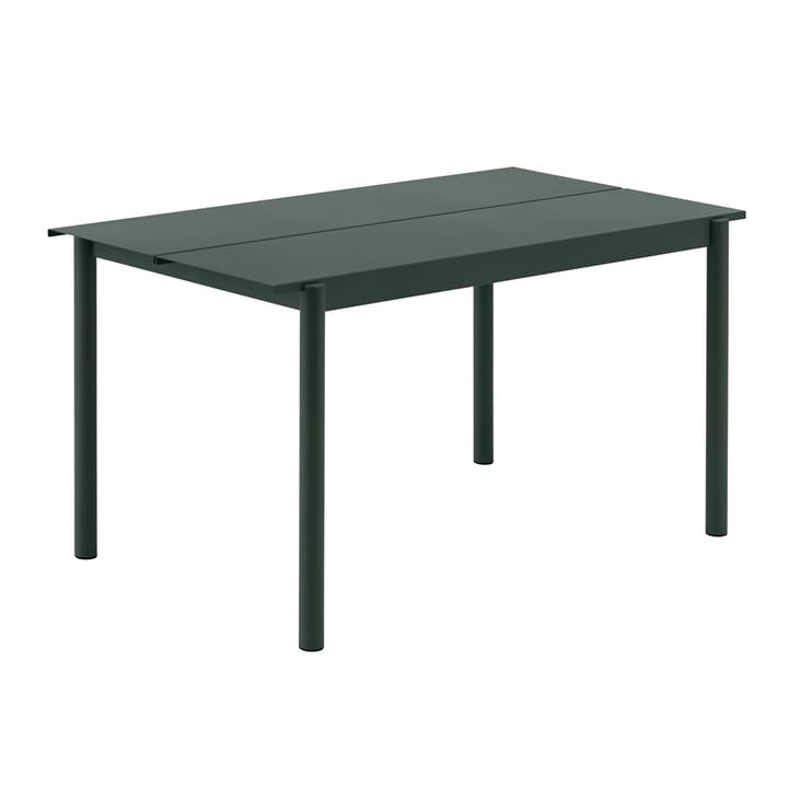 Linear Steel bord 140x75 cm - Dark green - Muuto