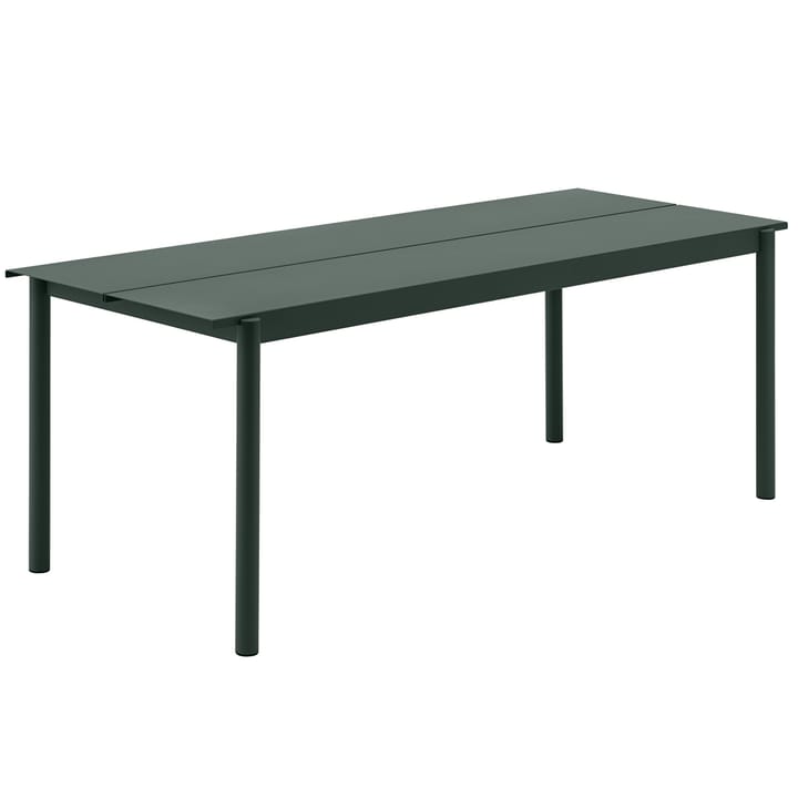 Linear Steel bord 200x75 cm - Dark green - Muuto