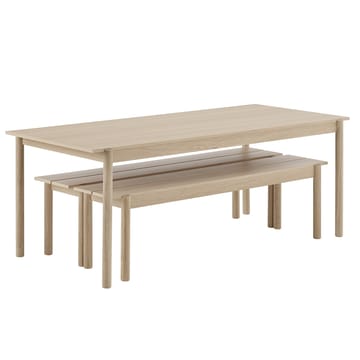 Linear träbänk ek - 170 cm - Muuto